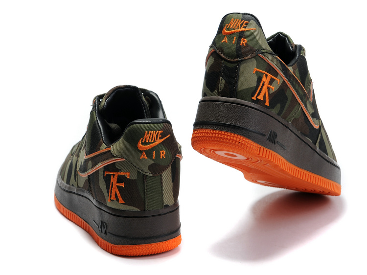 Nike Air Force Camouflage AF1 nouveaux hommes vert (3)